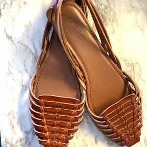 J Crew leather sandals for women size 8